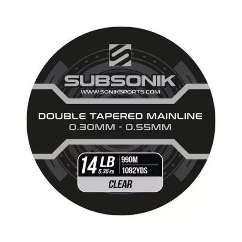 SUBSONIK DOUBLE TAPERED MAIN LINE CLEAR 14LB 990m (3x330) FELVASTAGODÓ FŐZSINÓR
