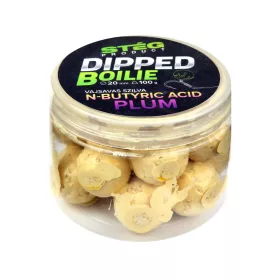 Stég Dipped boilie 100g 20mm N-Butyric Acid-Plum