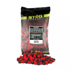 Stég Pellet Mix 8mm 800g Strawberry-Halibut
