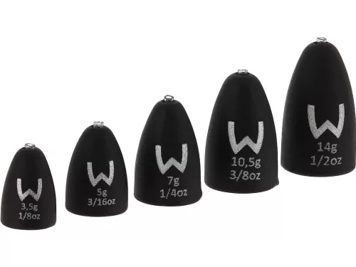 WESTIN TUNGSTEN BULLET WEIGHTS 10,5G  2db Matte Black