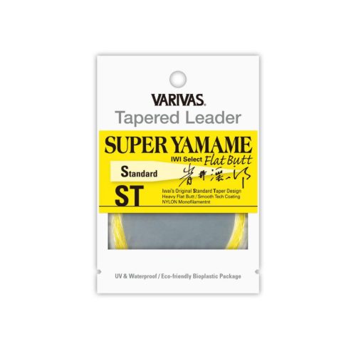 VARIVAS VÉKONYODÓ ELŐKE TAPERED LEADER SUPER YAMAME FLAT BUTT ST 15ft 6X Flash Yellow 6x