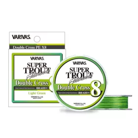   VARIVAS SUPER TROUT ADVANCE DOUBLE CROSS PE 8X 100m #0.6 9.6lb Light Green Fluo
