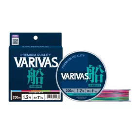   VARIVAS FUNE PE X8 300m #5.0 0.370mm 35kg Multicolor High Visibility