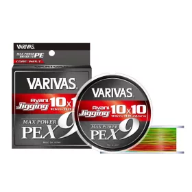   VARIVAS AVANI JIGGING 10x10 MAX PE X9 300m #3.0 0.285mm 57lb 10mx10 Marking Color