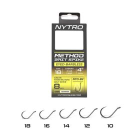   NYTRO NTO-B2 ELŐKÖTÖTT SZAKÁLL NÉLKÜLI CSALITÜSKÉS METHOD ELŐKE 10 CM 12/0,21MM