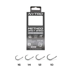   NYTRO NTO-B3 ELŐKÖTÖTT SZAKÁLL NÉLKÜLI CSALIGYŰRŰS METHOD ELŐKE 10 CM 16/0,19MM