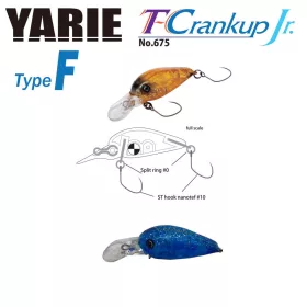 YARIE T-CRANKUP JR 675 TYPE F 28mm 1.8gr C32 IT Blue