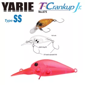 YARIE T-CRANKUP JR 675 TYPE SS 28mm 2.1gr C18 Clear Pink