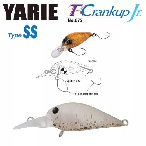 YARIE T-CRANKUP JR 675 TYPE SS 28mm 2.1gr C3 Akayari
