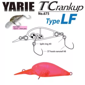 YARIE T-CRANKUP 675 TYPE LF 35mmm 2.6gr C18 Clear Pink