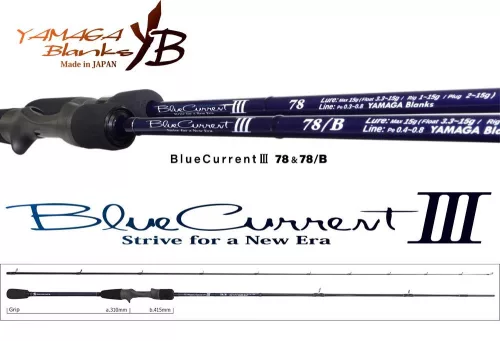 YAMAGA BLUE CURRENT III 78/B CAST 2.425m 2-15gr
