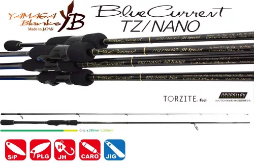 YAMAGA BLUE CURRENT 77TZ NANO GLOBAL STREAM SPECIAL 2.31m 1.5-13gr Fuji Titanium Torzite